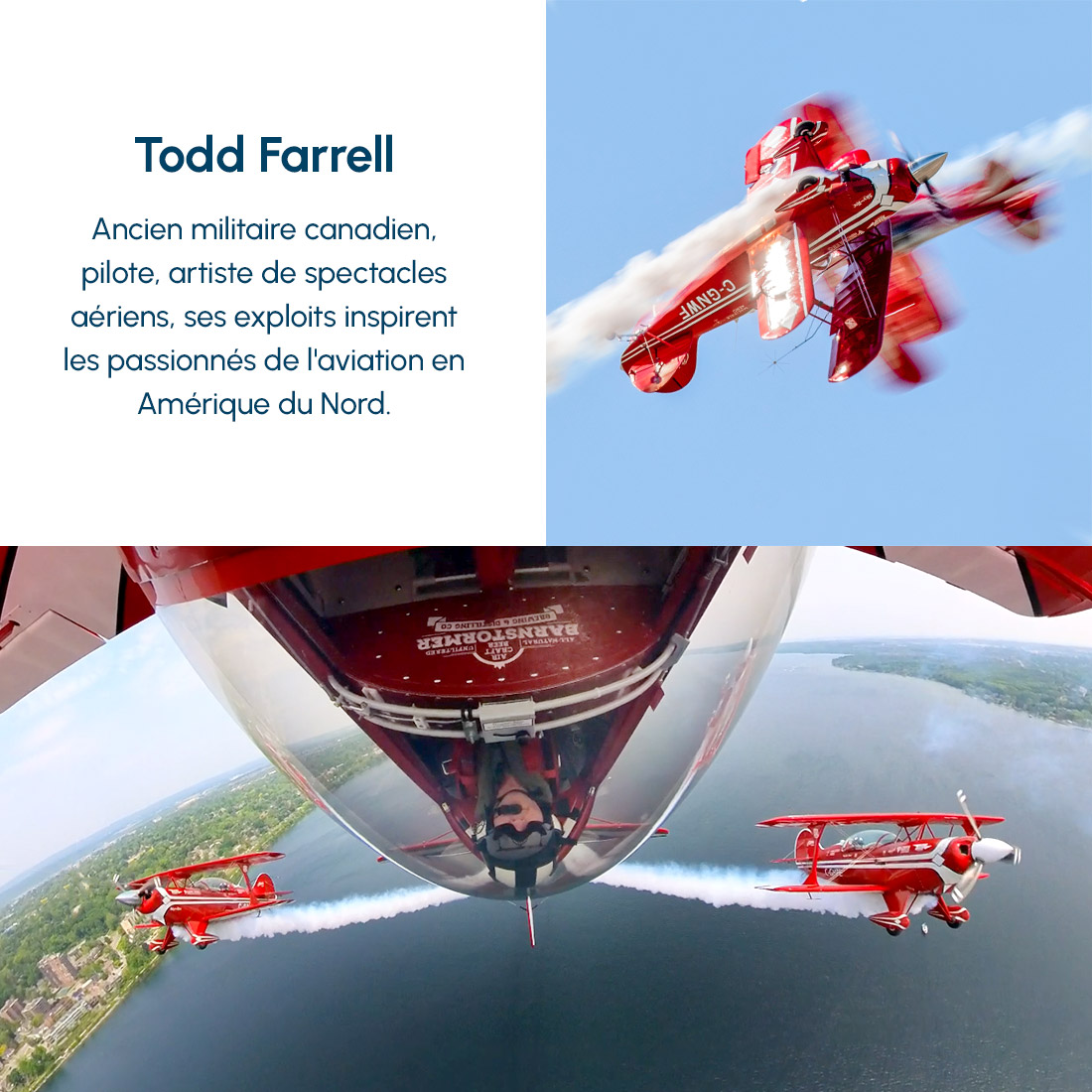 Todd Farrell pilote d’avion